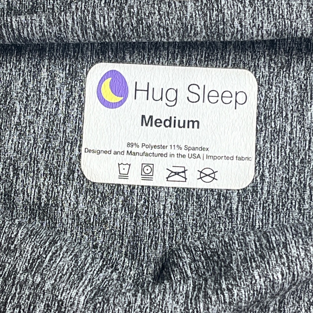 Hug Sleep Pod Sleep Pod Adult Medium Gray Heathered Stretch Swaddle Blanket - Picture 2 of 5